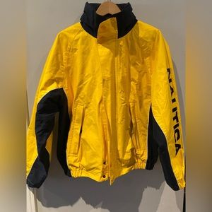 Vintage Nautica Hooded Reversible Jacket